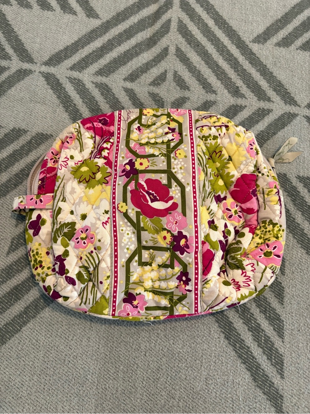 Vera Bradley Make Me Blush Large Cosmetic Bag